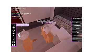 Preview 1 of Thin Sexy Women Get Nude - Este chico me follo duro hasta llenarme (Roblox sexo)