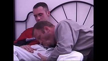 Preview 1 of Old Adult Porn Movies - Gay dude licks his partner&#039_s cock and ass before banging in bed