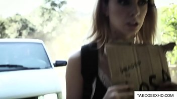 Preview 1 of Cheating Pussies Ebony The - Hitchhiking teen end up in threesome with strangers