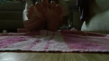 Preview 2 of Bareback Piss Orgy - My 20 year old boy feet - oily massage