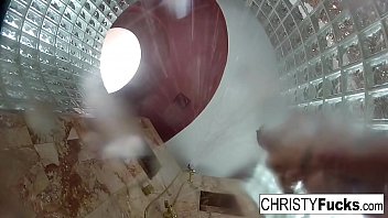 Preview 4 of Squat Milf Anal - Christy Mack in the shower