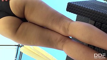Preview 1 of Police Blackmail Sexy Video - Rooftop Three Finger Masturbation Orgasm Ft. Angelica Heart