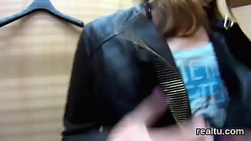 Preview 2 of My Wife In Kaw - Striking czech teen is seduced in the hypermarket and poked in pov