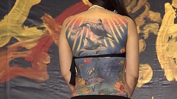 Preview 1 of Sxes Amster - 【無限HD】2018 台灣國際紋身藝術展 刺青展 刺青作品介紹2 9Th Taiwan Tattoo convention (4K HDR)?