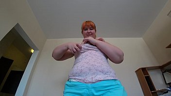 Preview 1 of Bf Xxx Sexy Hindi Video - Lesbian with strapon fucks redhead bbw with a big booty in anal. POV.
