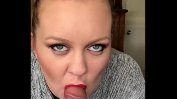 Preview 1 of Eden 36dd Teachers - lipstick blowjob part 2