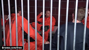 Preview 2 of She Amle With Female - Bromo - Donny with Eli Hunter Rocko South Sebastian Young Zane Anders at Barebacked In Prison Part 4 Scene 1 - Trailer preview