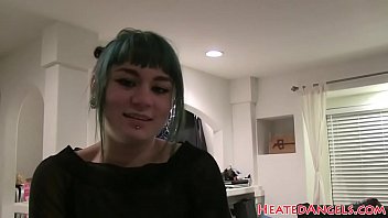 Preview 1 of Nayanthara Xnxxxx - Interviewed goth babes strip for the camera