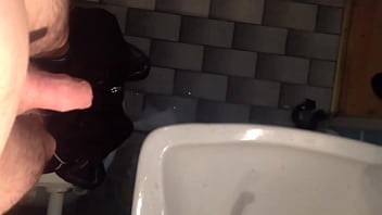 Preview 2 of Arab Uni - Stand on the toilet and try to pee freehand into the sink
