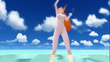 Preview 3 of Rus 15 Lik - Nami dancing MMD one piece