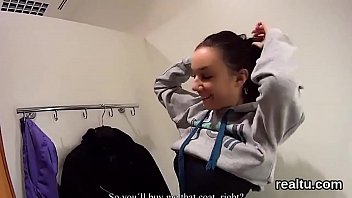 Preview 4 of Oly Norwayn - Charming czech nympho is seduced in the hypermarket and plowed in pov