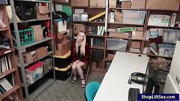 Preview 1 of Angelika Black Doxtor - Bratty blonde thief asked to suck and fuck LP officer