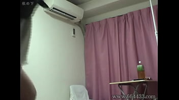 Preview 1 of Cheerleader Daughter Dad - Japanese girl slips off lingerie and upskirt from under the desk
