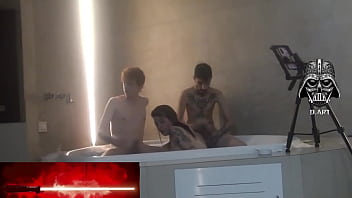 Preview 1 of Medsin Lee Sex - Motel Hidro Threesome PT2