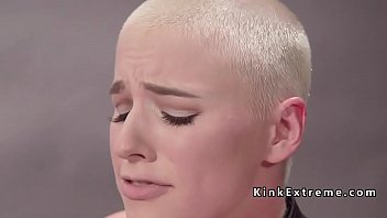 Preview 1 of Desi Cute Retro - Blonde gets strap on cock ass to mouth
