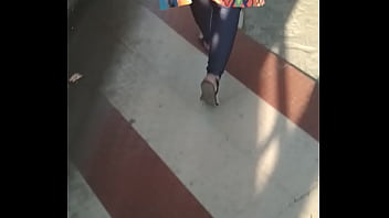 Preview 4 of Arab With Headscarf Sex - Big Indian aunty ass walking