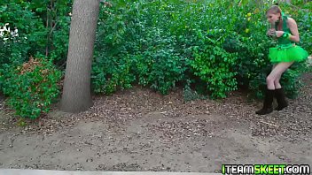Preview 1 of Twerk Naked Solo - Leprechaun Babe got her mouthful of cock