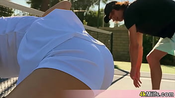 Preview 2 of Gf Porno Video Izle - Cassie the tennis instructor having fun after the match Her pussy needs to be filled with cum
