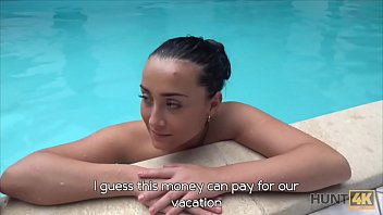 Preview 2 of Uff Io - HUNT4K. Sex adventures in private swimming pool