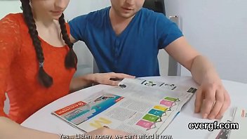 Preview 1 of First Time Six Movie - Bankrupt lover lets spicy friend to ream his ex-gf for cash