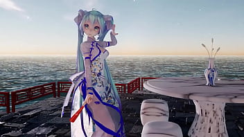 Preview 2 of Sister And Brother Real Baidrom - 「MMD」&rarr_ 寄明月-Send to The Bright Moon ( Miku ) - 4KUHD -