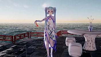 Preview 3 of Sister And Brother Real Baidrom - 「MMD」&rarr_ 寄明月-Send to The Bright Moon ( Miku ) - 4KUHD -