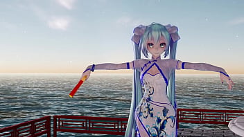 Preview 1 of Sister And Brother Real Baidrom - 「MMD」&rarr_ 寄明月-Send to The Bright Moon ( Miku ) - 4KUHD -