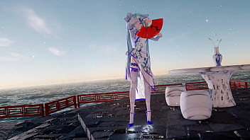 Preview 4 of Sister And Brother Real Baidrom - 「MMD」&rarr_ 寄明月-Send to The Bright Moon ( Miku ) - 4KUHD -
