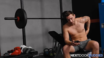 Preview 1 of Stapsistar Up - Tardy Hunk Apologizes wt His Cock - Carter Woods,  Kyle Fletcher - NextDoorBuddies