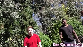 Preview 1 of Teen Girl Huge Black Tit - Cuckolder gargles jizz