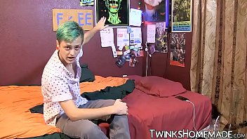 Preview 1 of Sexy Big Ass Photos - Young gay man Jason tugging his pecker and squirting spunk