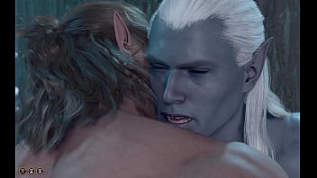 Preview 3 of Amati Liu Gangbang - Baldur&#039_s Gate 3 Naked Playthrough: Halsin Romance Gay Sex Scene (no mods)