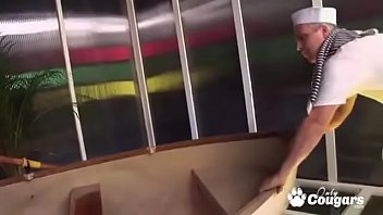 Preview 1 of Jabardasti Fuk - Hot Cougar Kaia Kane Rides A Sailor Cock