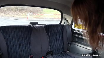 Preview 1 of Real Brother Sex Own Sister - Nice ass slim amateur bangs in fake taxi