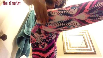 Preview 2 of Xuxx Sex Love Sex - Slim Thick Ebony Booty Jiggles In Yoga pants