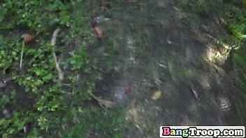 Preview 1 of Aunt Wakes Nephew - Tattooed dude pounding his friend