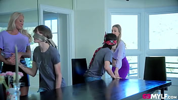 Preview 1 of Johnny Sins Boobs Job - College Bound Cream Pie With Stepsons