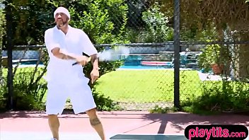 Preview 1 of Xnxx Google Sex - Sporty blonde gets fucked by her tennis instructor