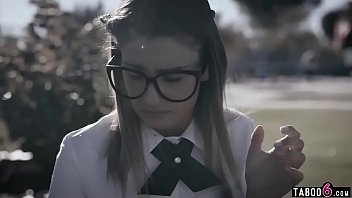 Preview 2 of Premature Orgasm Virgin - Nerd teen takes r. on bullies who get to DP her