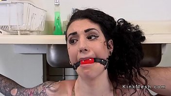 Preview 1 of Vianna School Giril - Monster tits wife banged in bondage