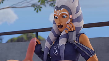 Preview 2 of Solo Girl Musterbation - Ahsoka fantisizes about sex and gets wet about it (by Redmoa)