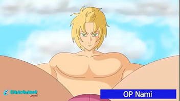 Preview 2 of Ass Stormy Daniels - Nami&#039_s berry bukkake on man island | Caricanimastudio