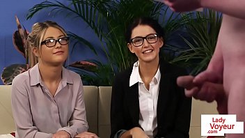 Preview 3 of Catch Your Mom - Attractive CFNM babes humiliate wanking sub