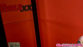 Preview 4 of Darina Porn - Tattooed tgirl wanking in the bathroom
