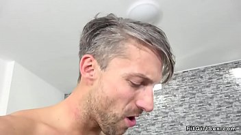 Preview 4 of Village Type Hot Mom And Son Bf - Geek with big dick bangs fit brunette at gym