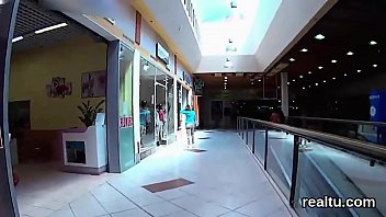 Preview 1 of Japan Big Dist - Attractive czech sweetie is tempted in the mall and fucked in pov
