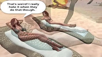 Preview 1 of Plastic Dummy Girl - The Beach Pickup