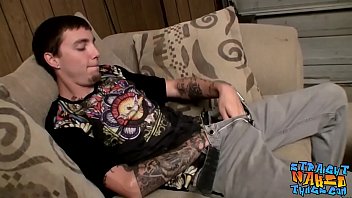 Preview 1 of Chloro Women - Inked straight guy toying and jerking his cock until he cums
