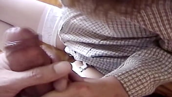 Preview 2 of Dwarf Girl Solo - My first blowjobs to stepbrother&#039_s big cock,  I ask him to cum in my mouth