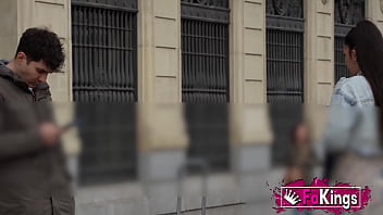 Preview 2 of Nazia Iqbal Xxxxx - Hot Spanish tourist babe Nuria looks for random guys to pick up in the street!